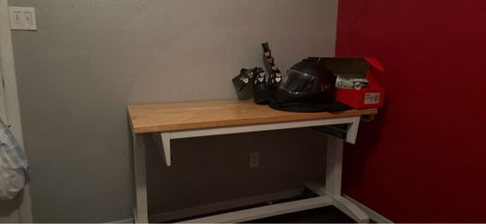 Workbench with Butcher Block Top
