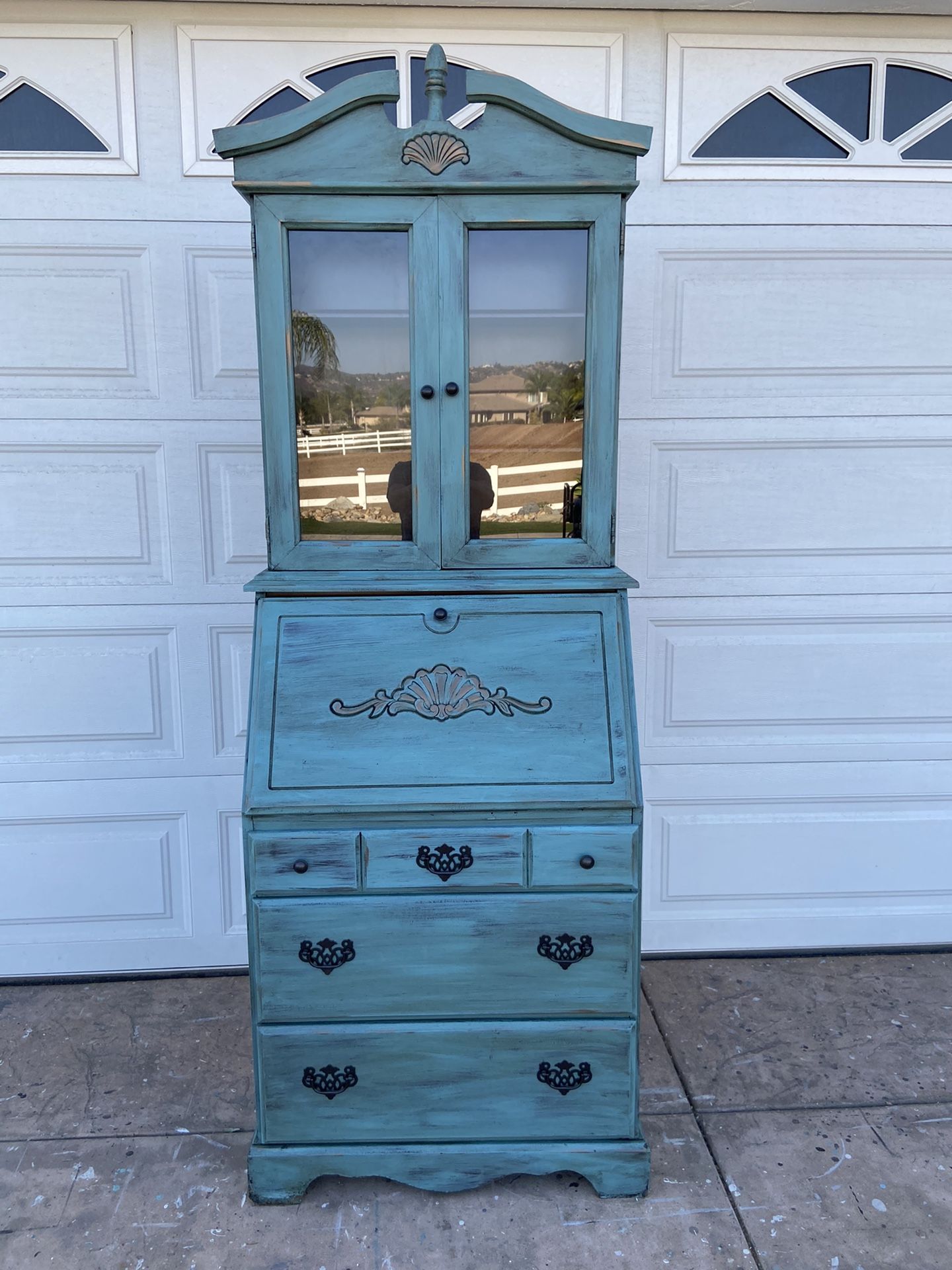 Vintage Secretary Desk with top Hutch