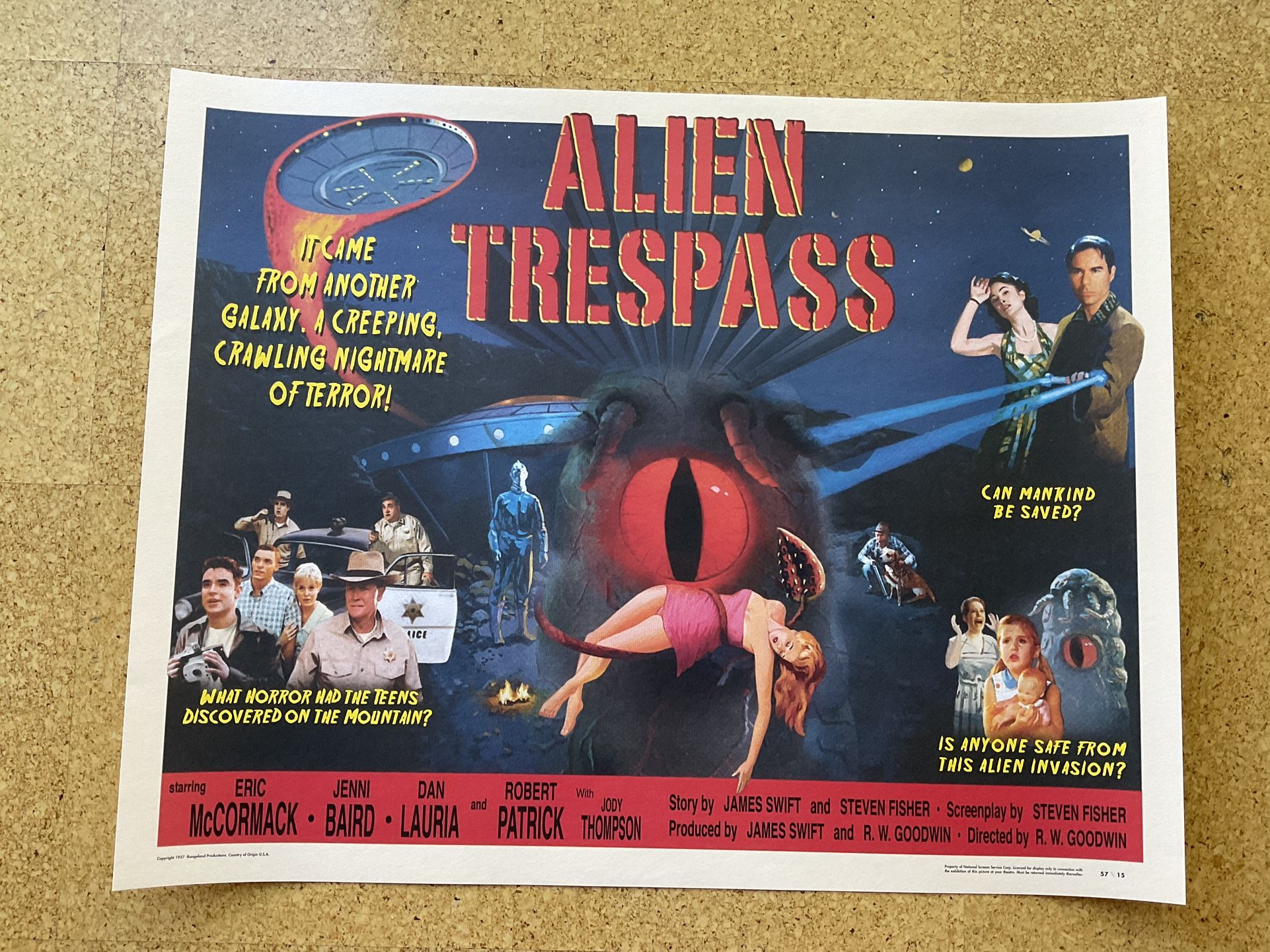 Sci Fi Horror Comedy “Alien Trespass” Film Poster Set (2009) 1sh HS LCs IN