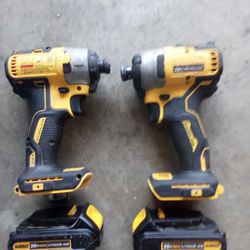 2 Used DeWalt Drills With 2 Batteries And Charger 