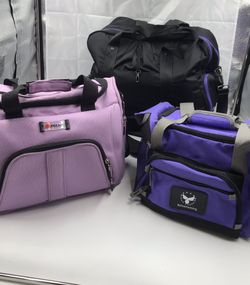 Three-piece duffel bag set Delsey, Phoenix rising Black carry-on bag!11 inch 15” 20 inch