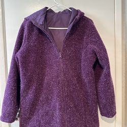 Reversible Purple Winter Coat  Size Large