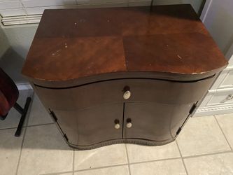 Vintage Jame Stone Home Collections Curved Cabinet