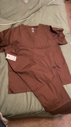Brown scrubs