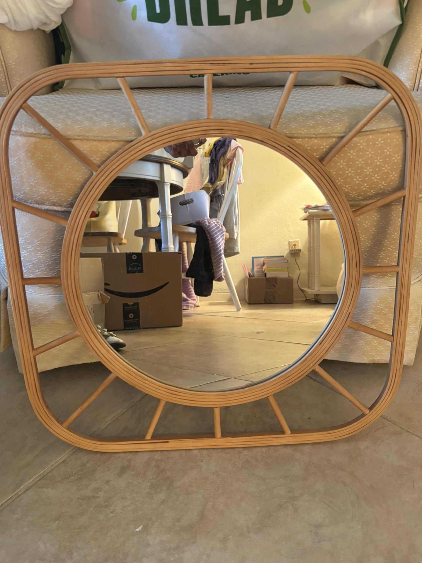 Light Wood Mirror