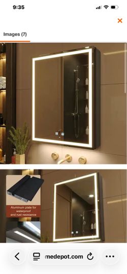 LED Lighted Medicine Cabinet with Mirror