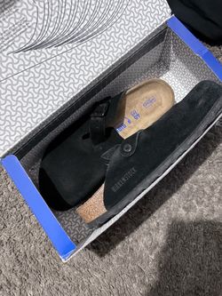 Birkenstock Black Suede Clogs Size 40