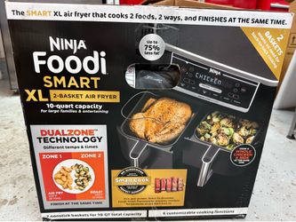 Ninja Foodi Smart XL 2-Basket Air Fryer – NEW/Unopened – $120