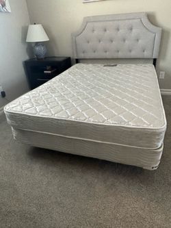 Full size bed with headboard