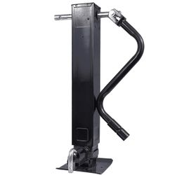 Heavy Duty Weld Square Tube Trailer Jack - 12.5" Lift 13.5" Drop Leg Travel Capacity 12000 LBS (12000lbs Front Pull Pin)