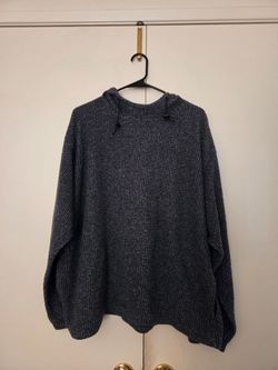 Gray Knit Hooded Sweater