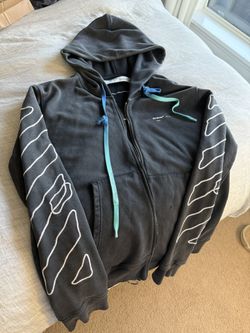 Off-White Zip up Hoodie 100% authentic Large