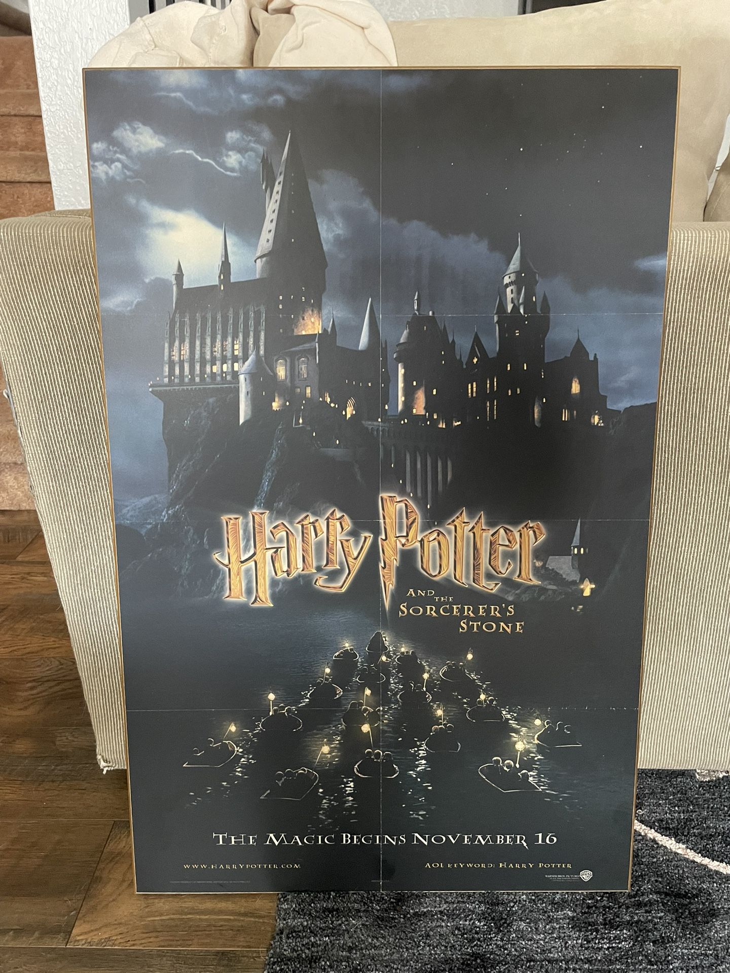 2001 Harry Potter and the Sorcerer’s Stone Warner Bros Promo Poster