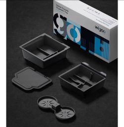 Wigoo for 2026 Tesla Model Y/3/YL Accessories Console Organizer 4PCS Black
Fits Tesla 2025 2026 Model Y/YL (Premium Performance) & 2024 -2026