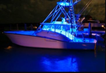4 Piece Blue LED Light Set Waterproof for Boats Pwc Trucks ect