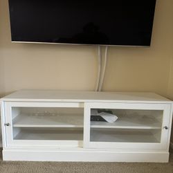 White TV Stand 