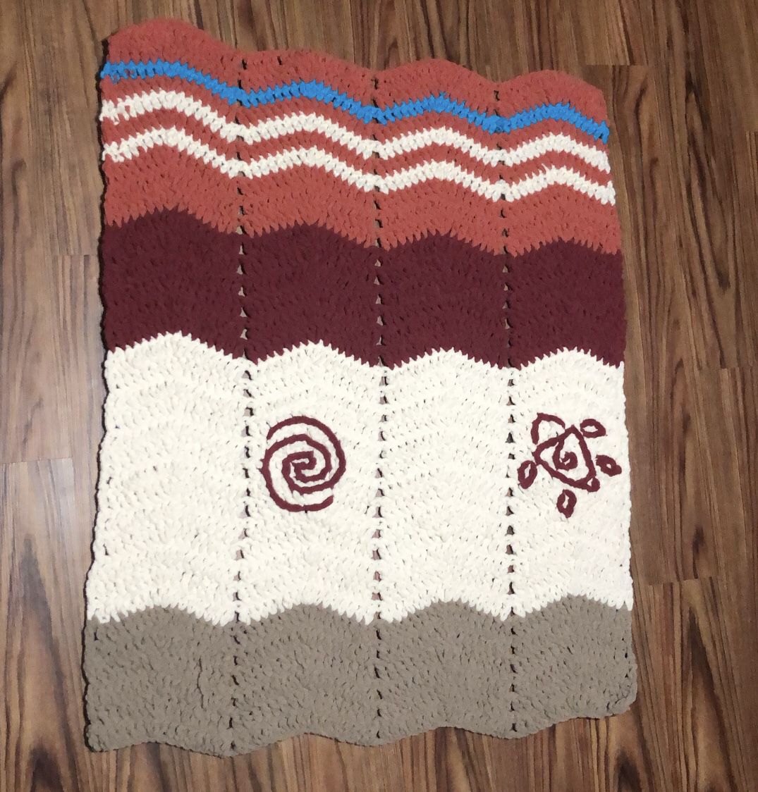 Moana crochet toddler baby blanket handmade