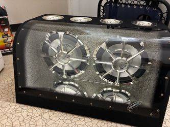 Dual 12" Subwoofer Enclosure & Matching 460W Amplifier Package