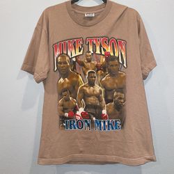 Iron Mike Tyson Boxing Retro Shirt Size Large 