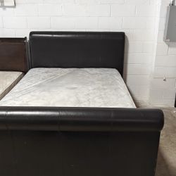 Queen Size Mattress And Box Spring With Bed Frame 🚚Free Delivery 🚚