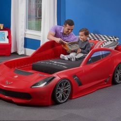 Step 2 Red Corvette Toddler to Twin Bed