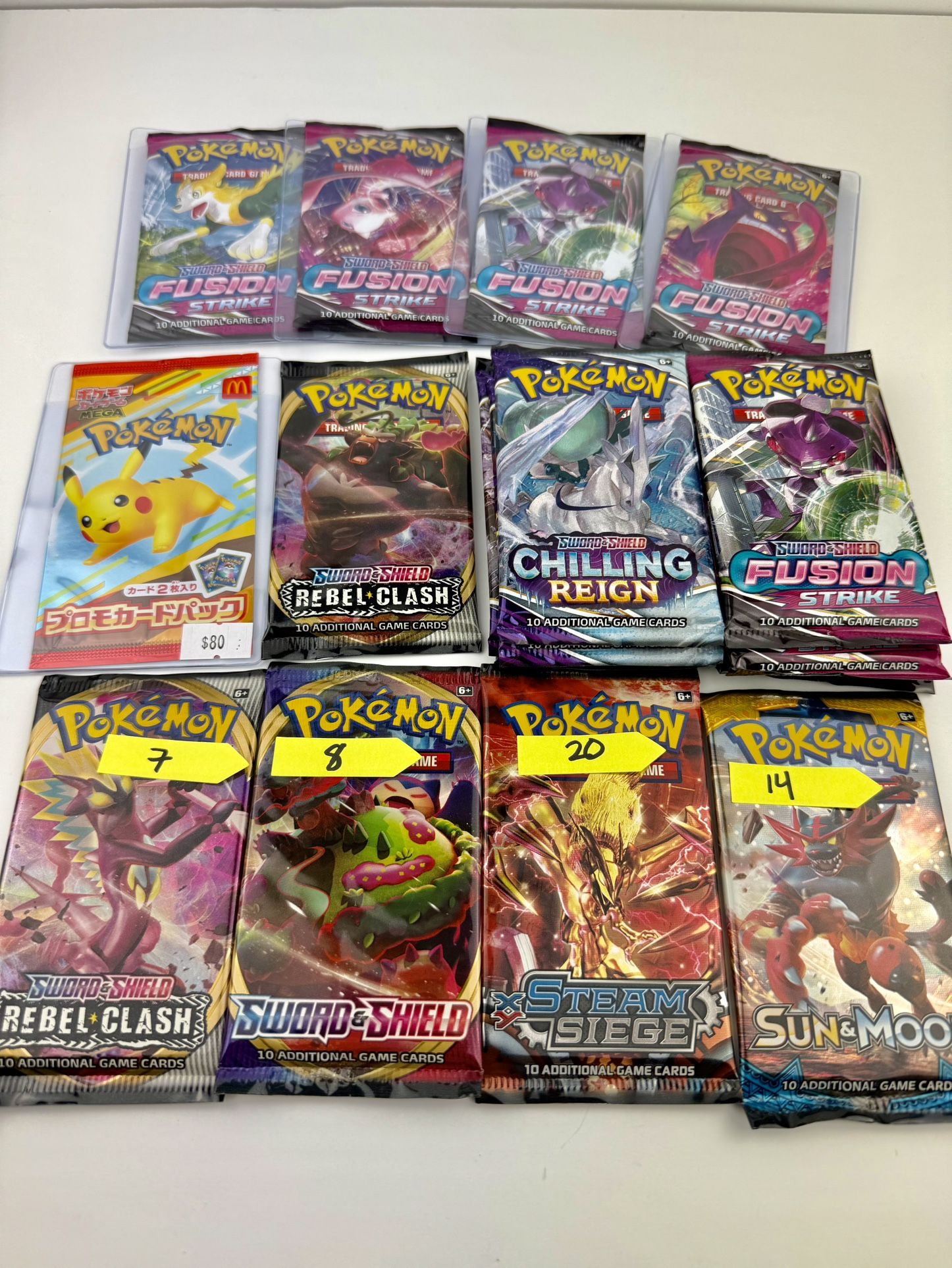 Assorted Pokemon Booster Packs 