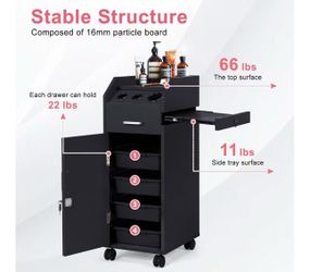 Hair Salon Storage Cart