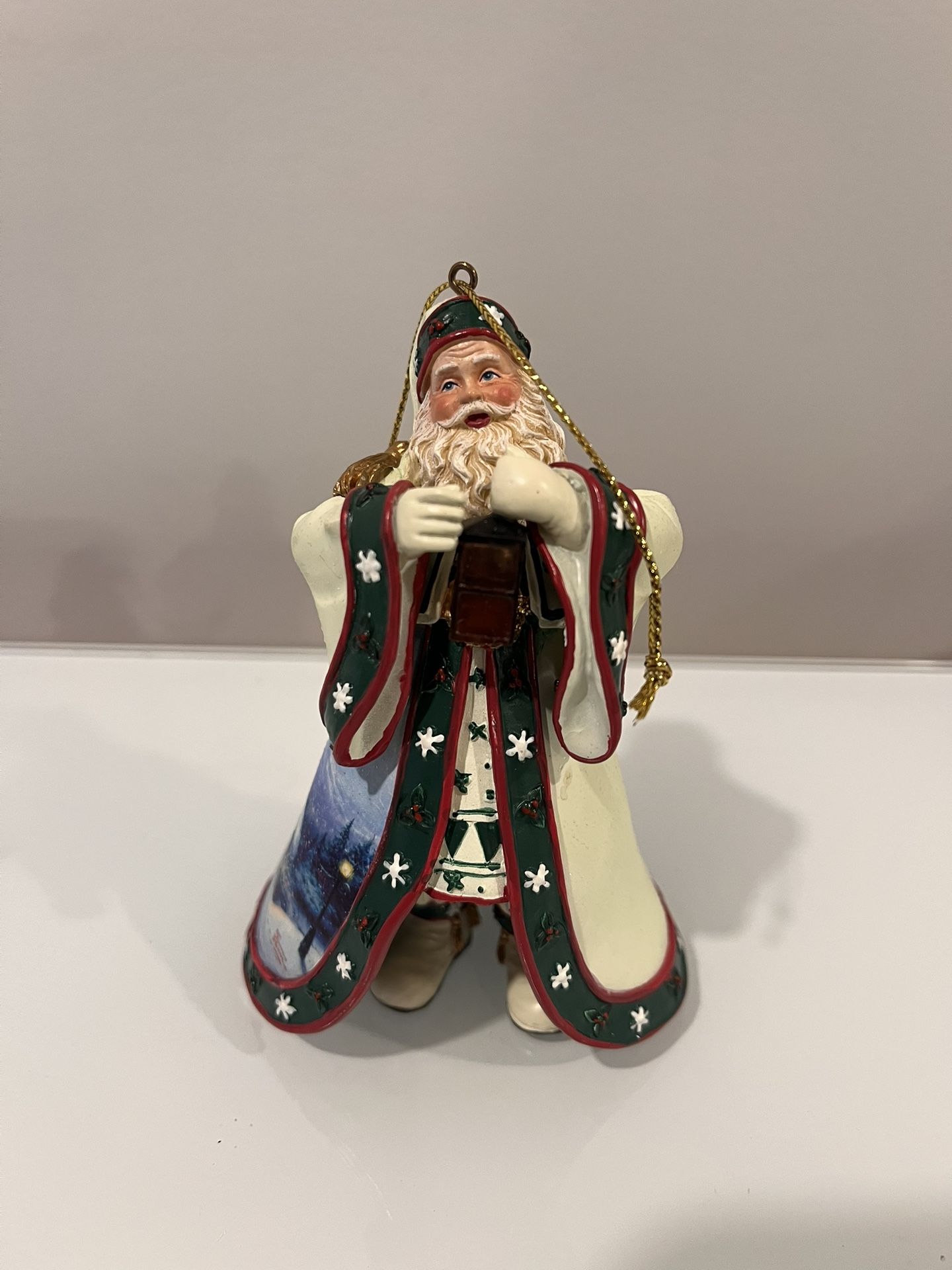 Thomas Kinkade Santa Ornaments