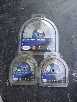 Diamond Products Star Blue Diamond Blade Set (3)