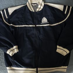 Christian Dior: Navy/white Bomber Jacket 