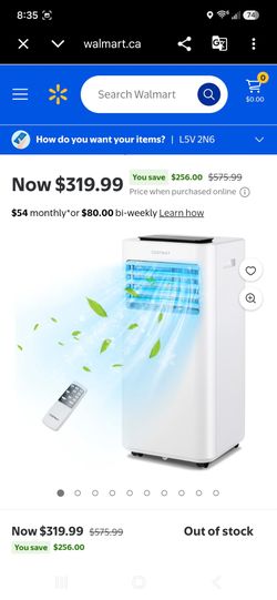 Costway Portable Air Conditioner with Remote