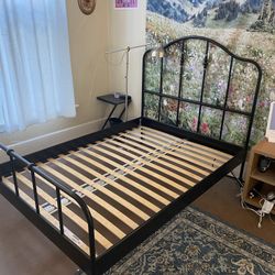 IKEA SAGSTUA Full bed frame with slats