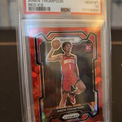 Amen Thompson Red Ice Gem Mint 10