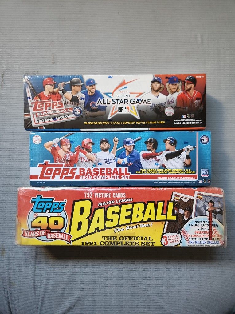 Topps Baseball Cards Complete Sets