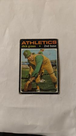 Dick Green Oakland Athletics Baseball Card