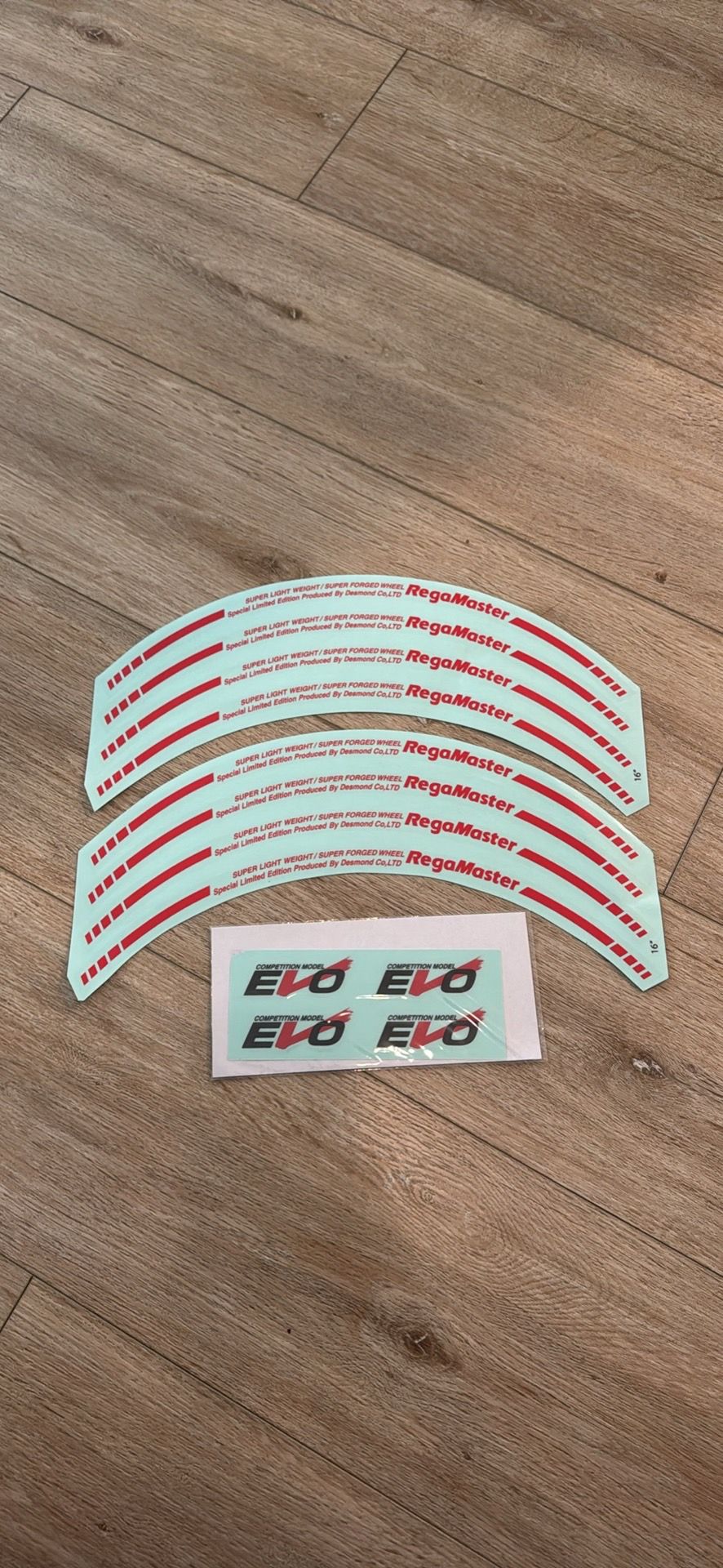 Desmond Regamaster Evo 16” Wheel Rim Spoke Decals