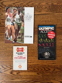 Lot 3 1984 Olympic Games TV Guides and viewers guides