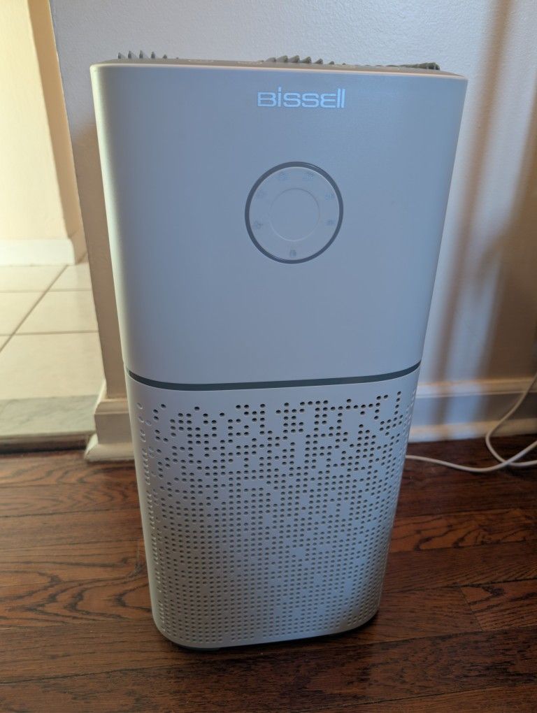 BISSELL Air180 Air Purifier For Home, Bedroom, HEPA Filter, Filters Smoke, Allergies, Pet Dander, Odor, Dust, Gray, 3496+