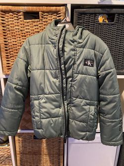 Kids Coat Winter fleece Puffer Coat With Hood Size 7