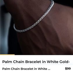 GLD White Gold Rope Chain
