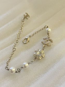 Authentic CC Crystal Pearl Bracelet 