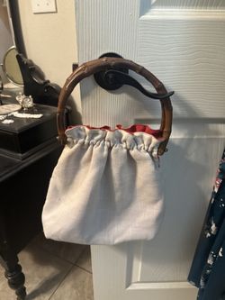 Bamboo Handle Handbag  Vintage 1950’s