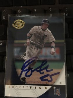 Baseball card. Robert Fick 2002