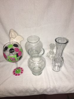 Vase And Glass Bundle 