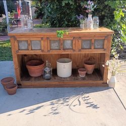 TV Console Rustic TV Stand Primitive Sideboard Cradenza Entryway Solid Wood Three Large Drawers 60" L X 22" D X 35 1/2" T