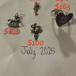 James Avery Retired Charms And Ring 