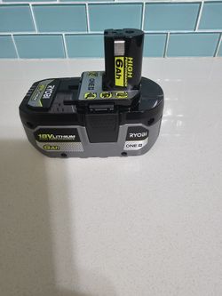 Ryobi 18V LITHIUM-ION 6AH Brand new Battery This is the (6AH NOT THE 4AH)