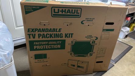 FREE U-HAUL EXPANDABLE TV MOVING BOX