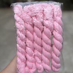 5pcs Elegant Pink Polyester Cheesecloth Table Runners, 6ft each