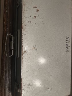 Vintage Metal slide storage